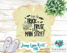 Load image into Gallery viewer, Trick or Treat Down Main Street Halloween Winnie the Pooh SVG DXF PNG
