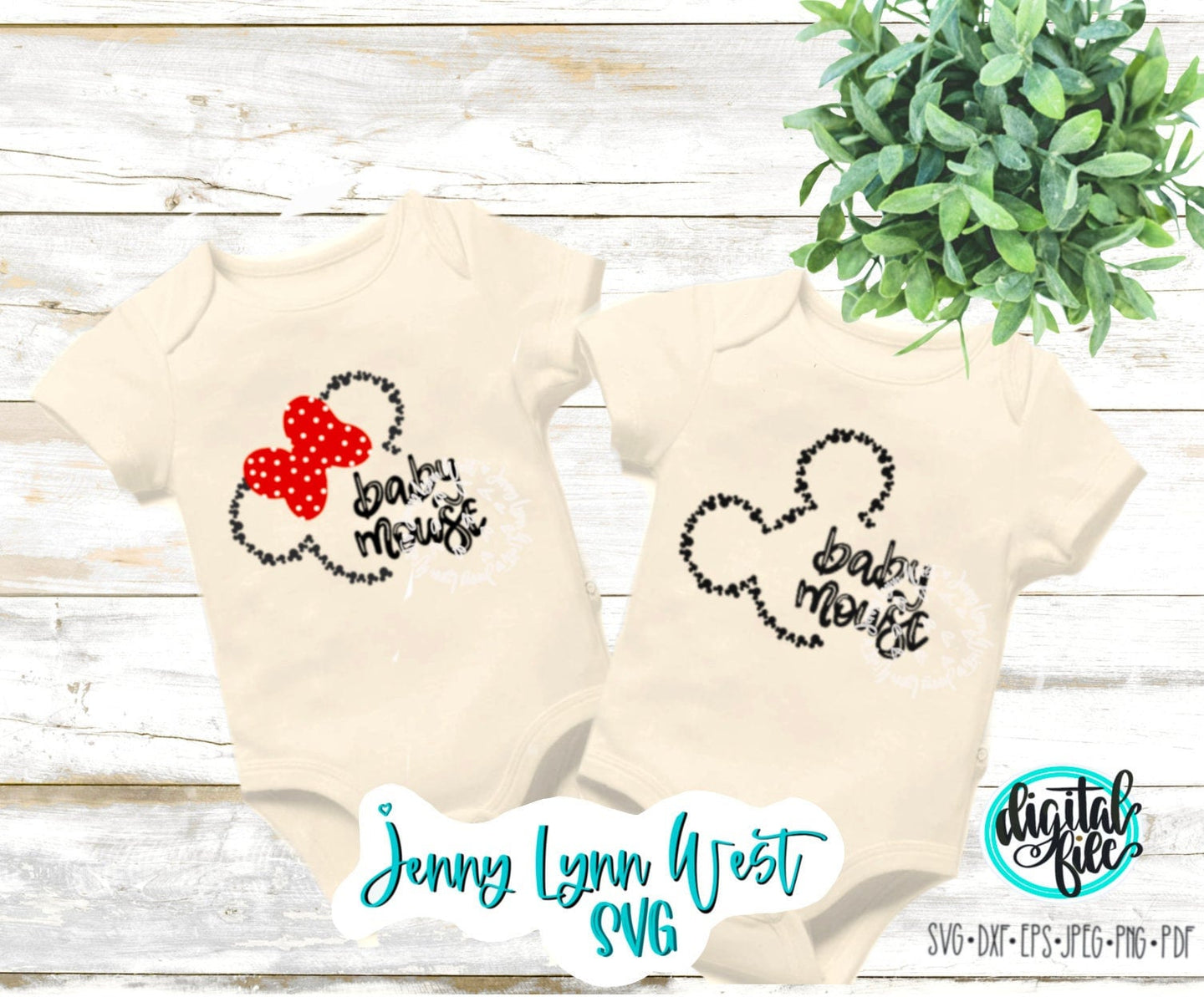 Baby Mouse SVG Park Family Mouse SVG SVG DXF PNG