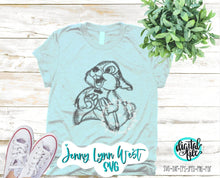 Load image into Gallery viewer, Bambi Thumper Sketch SVG PNG Classic Bambi Sketch Drawing Vacation Shirts Silhouette Cricut Cut File Design Bambi Thumper Shirts PNG
