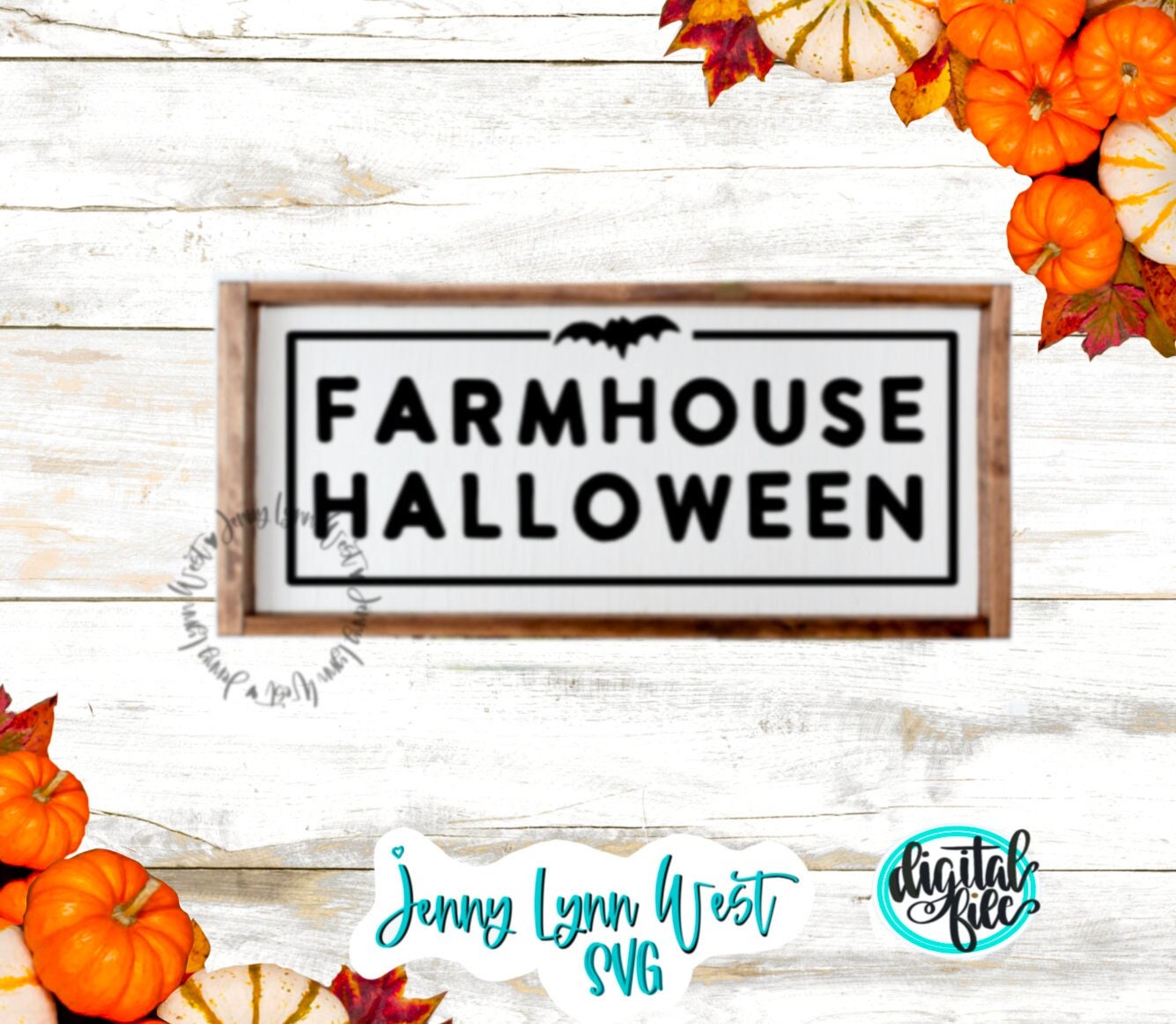 Farmhouse Halloween Sign SVG DXF PNG