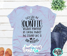 Load image into Gallery viewer, Auntie SVG They Call Me Auntie Partner in Crime Bad Influence SVG Shirt Aunt Love SVG Digital Silhouette Download Digital Cricut Cut File

