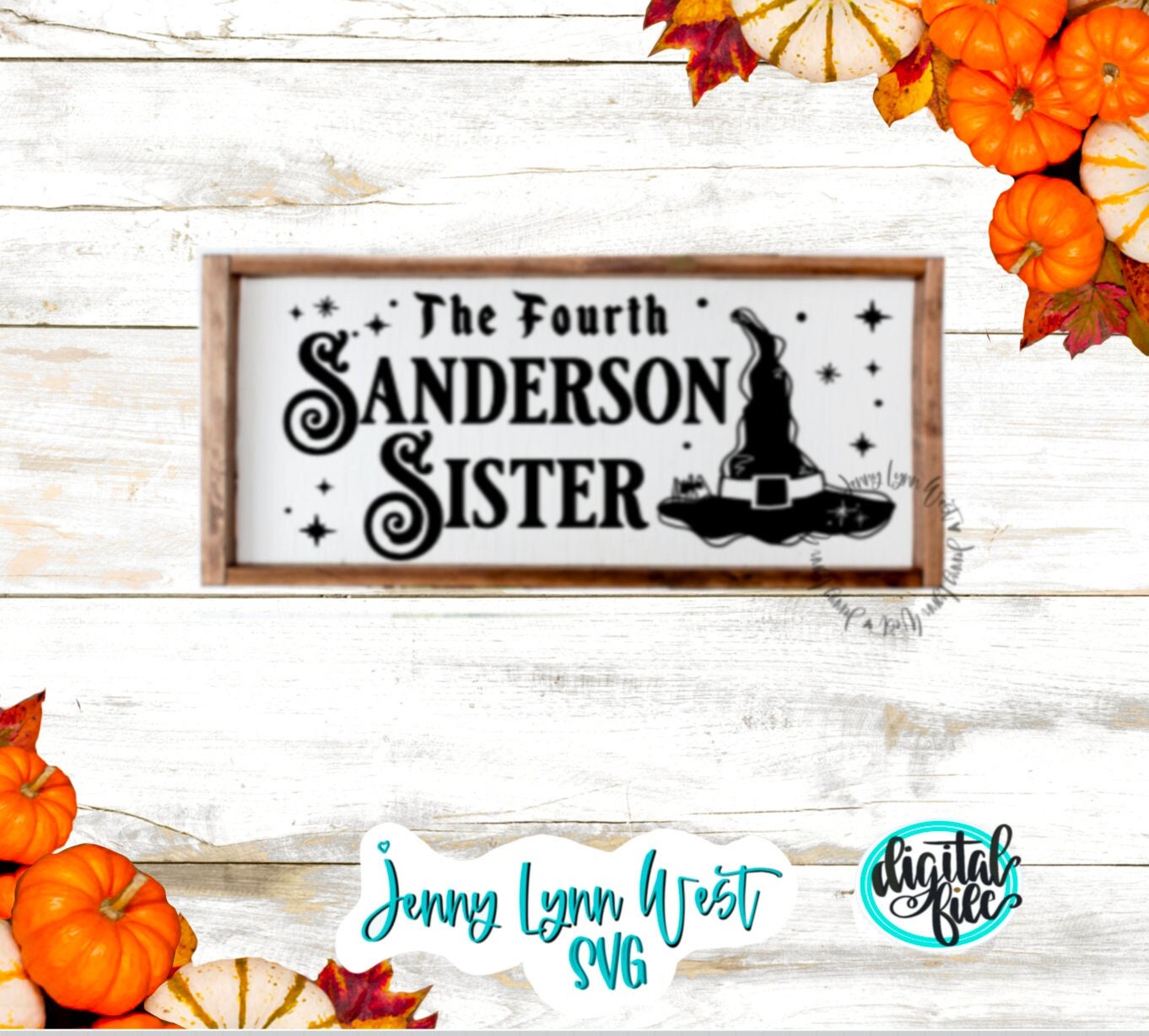 Hocus Pocus Halloween Sign Fourth Sanderson Sister SVG DXF PNG