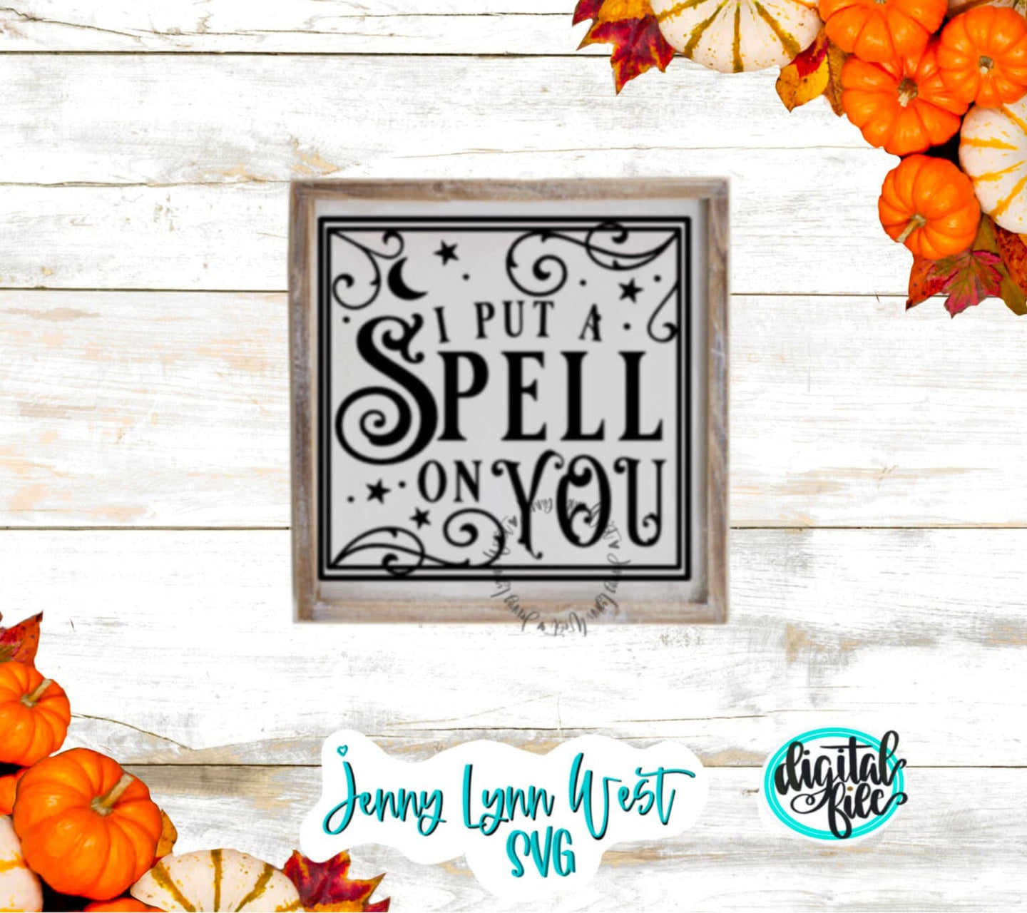 Hocus Pocus Halloween Sign I Put a Spell On You SVG DXF PNG