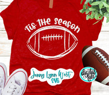 Load image into Gallery viewer, Football Tis the Season SVG DXF PNG
