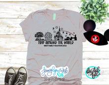 Load image into Gallery viewer, Trip Around the World 50th Anniversary 4 Parks Skyline SVG DXF PNG
