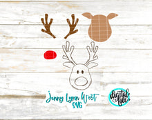 Load image into Gallery viewer, Rudolph SVG Rudolph Christmas SVG PNG DXF
