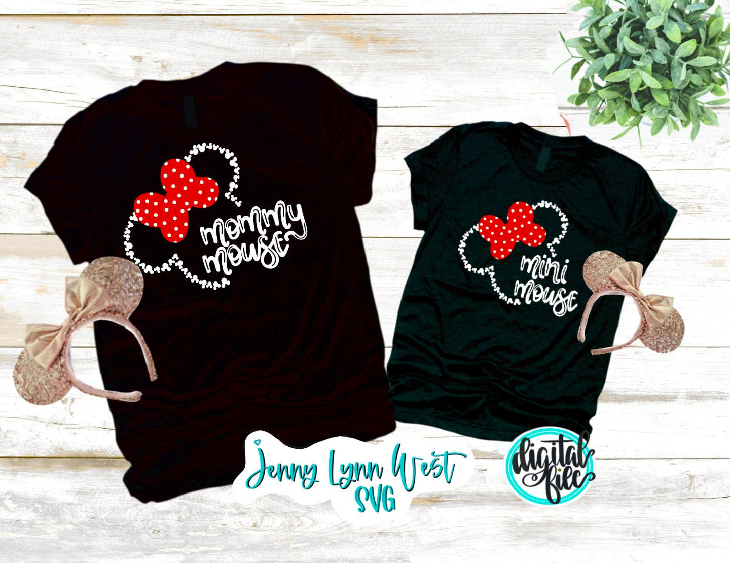Mommy Mouse SVG Mini Mouse Mickey Head Digital File SVG Hand Lettered Disneyland Mommy mouse Silhouette Cricut dxf PNG