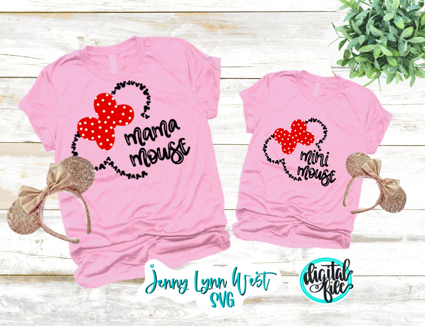 Mama Mouse SVG Mini Mouse Mickey Head Digital File SVG  Hand Lettered Disneyland Mama mouse Mini Silhouette Cricut dxf PNG