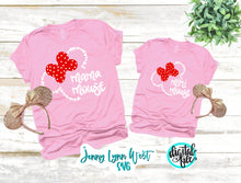 Load image into Gallery viewer, Mama Mouse SVG Mini Mouse Mickey Head Digital File SVG  Hand Lettered Disneyland Mama mouse Mini Silhouette Cricut dxf PNG
