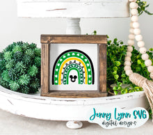 Load image into Gallery viewer, St Patricks Day Rainbow Mickey SVG March SVG PNG Dxf Silhouette Cricut Cut File Mickey dxf Png Clovers Rainbows St Patricks Day Mickey Shirt
