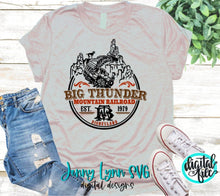 Load image into Gallery viewer, Big Thunder Mountain Railroad SVG Big Thunder Mountain Railroad Disneyland Shirt Digital File Silhouette Cricut Cut DXF Download Iron On SVG
