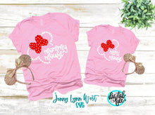 Load image into Gallery viewer, Mommy Mouse SVG Mini Mouse Mickey Head Digital File SVG Hand Lettered Disneyland Mommy mouse Silhouette Cricut dxf PNG
