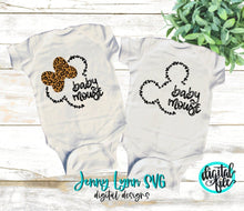 Load image into Gallery viewer, Baby Mouse SVG Park Family Mouse SVG Shirt Digital Clipart Silhouette Download Iron On Baby Mouse Digital Cricut Cut
