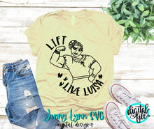 Load image into Gallery viewer, Encanto SVG Lift Like Luisa SVG Shirt Digital Files Cricut Luisa Strong Luisa svg Silhouette Iron On Encanto Family DXF png
