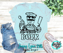 Load image into Gallery viewer, Swedish Chef SVG Muppets Design Cut File Iron On Shirt Bork Sublimation PNG Iron On PNG Up Svg Swedish Chef Sketch Cut File svg dxf png
