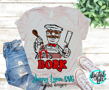 Load image into Gallery viewer, Swedish Chef SVG Muppets Design Cut File Iron On Shirt Bork Sublimation PNG Iron On PNG Up Svg Swedish Chef Sketch Cut File svg dxf png
