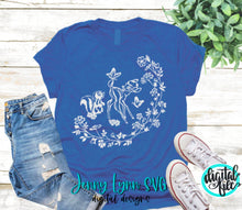 Load image into Gallery viewer, Bambi Flower Wild Flowers Sketch SVG PNG Classic Bambi Spring Sketch Drawing Silhouette Cricut Cut File Design Bambi Thumper Shirts PNG

