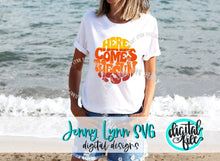 Load image into Gallery viewer, Summer SVG Here Comes the Sun SVG Vintage Retro svg Sun Ocean Beach Shirt DXF Cut file Iron on Digital Cut File Download Sun Summer svg
