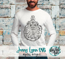Load image into Gallery viewer, Beast in Curls SVG Sketch Beauty and the Beast svg Shirt Silhouette Digital Cricut Cut Iron On Sketchbook PNG DXF Beast Getting Ready
