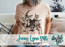 Load image into Gallery viewer, Nightmare Before Christmas Lock Shock Barrel SVG Shirt Silhouette Cricut File Design DXF Halloween DisneySVG Sublimation PNG
