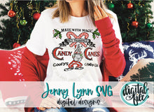 Load image into Gallery viewer, Goofys Candy Canes SVG Christmas Goofys Candy Co SVG PNG dxf Goofy Sublimation Pillow Goofy Silhouette Cricut Cut File Design
