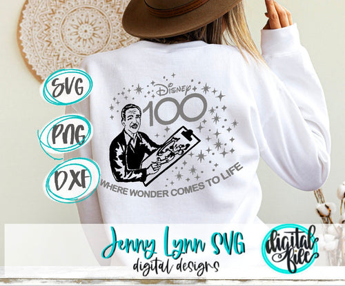 Disney svg, walt Disney svg, walt Disney 100 years of wonder svg, Walt Disney sublimation, walt Disney 100 years anniversary svg, Disneyland svg shirt, Disney parks svg, Disney cut files, Disney cricut files, walt Disney shirt, 100 years png, Disney