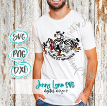 Load image into Gallery viewer, Disney svg, Disney Mickey Mouse 100 Years of Wonder SVG, Disney 100 Years of Wonder Anniversary PNG sublimation, Disney svg 100 years svg, Disney svg, Disney cricut files, Disney Mickey Mouse sketched, Disney Mickey Mouse through the ages svg,
