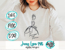 Load image into Gallery viewer, Disney svg, Tiana SVG, Disney Princess SVG, Disney Tiana sublimation, Disney Tiana svg, Disney World svg shirt, Disney svg, Disney cut files, Disney Tiana svg sketched, Disney svg, Disney cricut files svg, princess Tiana signature svg, Tiana dxf,
