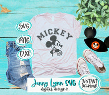 Load image into Gallery viewer, Mickey Bundle Mouse Varsity SVG PNG Mickey Classic Sketched Disneyland DisneySVG Shirts Cricut Cut File svg PNG dxf Vintage Mickey Retro
