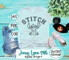 Load image into Gallery viewer, Disney svg, Disney Stitch svg shirt, Lilo and Stitch svg, Disney sublimation, Disney Stitch Varsity svg, Disney svg shirt, Disney sublimation, Disney cut files, Disney png, Disney sketched, isney cricut files svg, Lilo and Stitch, Aulani Disney svg
