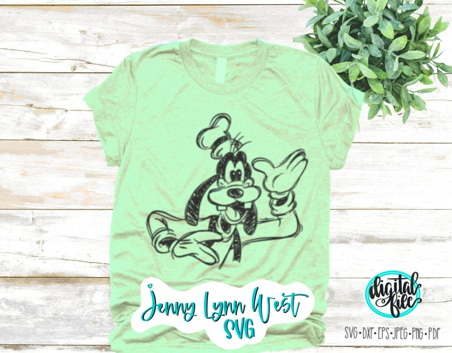 Goofy Sketch SVG  Goofy Classic Sketched Disneyland Print Iron on DisneySVG Shirt Cricut Cut File svg PNG dxf Vintage Goofy Sketch