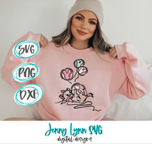 Load image into Gallery viewer, Marie SVG Aristocrats Sketched Mickey Balloon Mouse Park SVG DXF PNG
