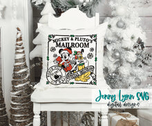 Load image into Gallery viewer, Mickey &amp; Pluto Mailroom Christmas SVG DXF PNG
