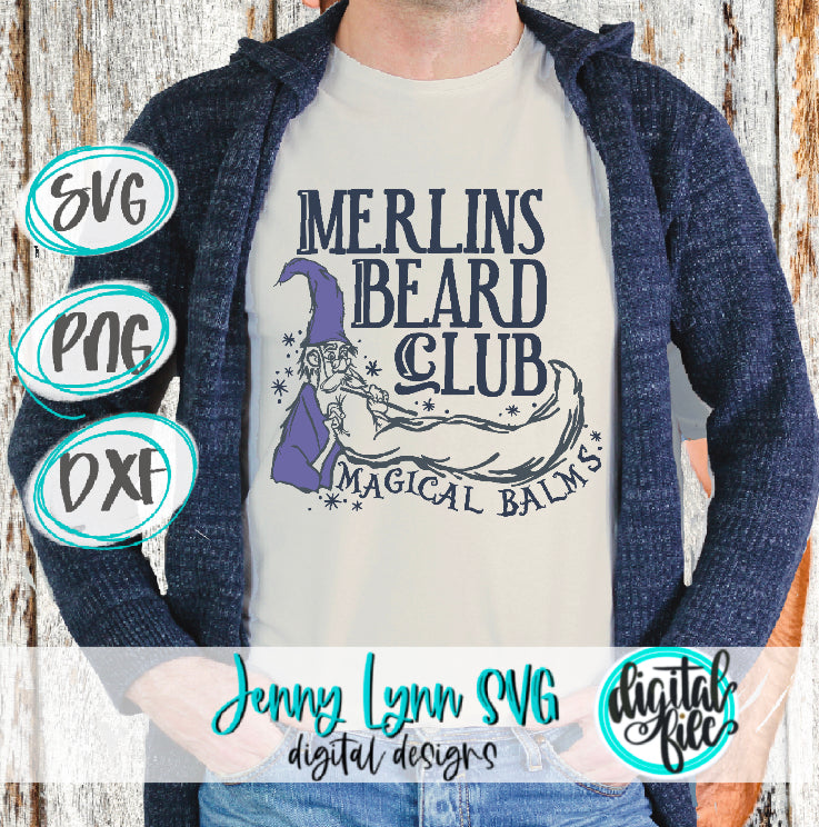 Merlins Beard Club Sword and the Stone SVG DXF PNG